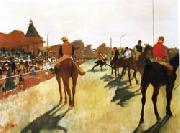 Edgar Degas Race Horses before the Stands Spain oil painting reproduction